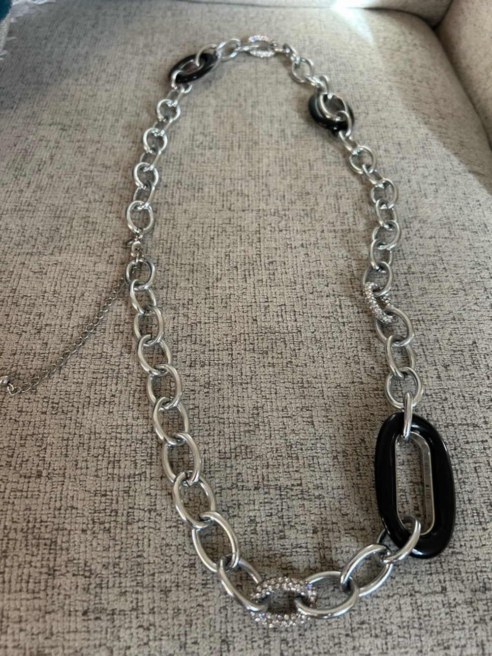 Chico’s Chain Belt Embellished Bling Adjustable